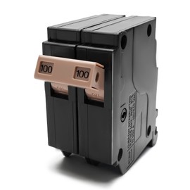 2100 2-Pole 100-Amp Circuit Breaker, Type 3/4-In Plug-On Molded Case Circuit Breaker, Thermal Magnetic Protection, 10 KAIC, 120/240V, fit for Load Centers