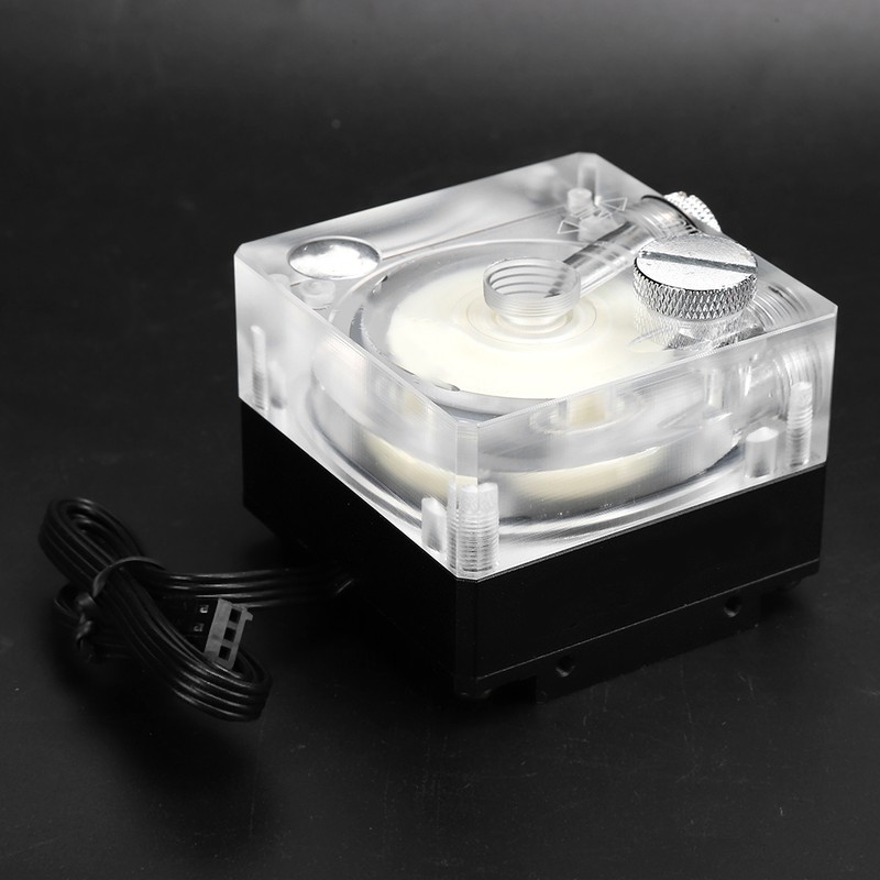 Water Cooling Pump Acrylic Aluminum Computer Accessory Heat Sink Mute