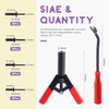 Swpeet 41Pcs Poly Rivet Gun Set with 1Pcs Rivet Removal