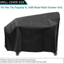 ZJYWSCH Grill Cover for Rec Tec Flagship XL 1400 Wood Pellet Smoker Grill Outdoor Waterproof for RecTec RT-1400 Flagship 1400 Wood Pellet Grill Cover Heavy Duty