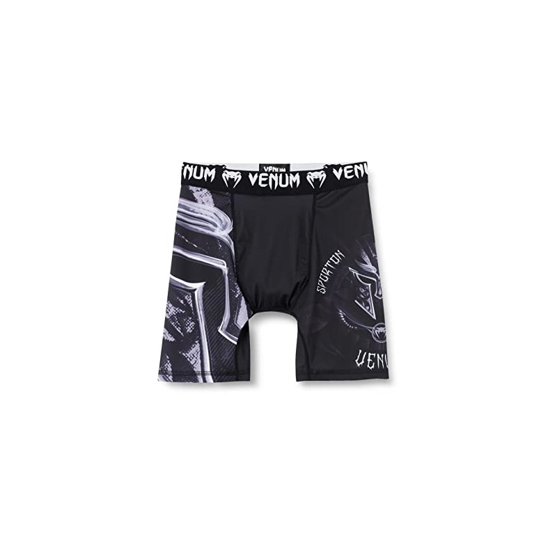 Venum Men's Gladiator 3.0 Vale Tudo Shorts XL, Black/White, X-Large