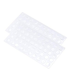 Kitchen Cabinet Door/Drawer Furniture Bumpers | Small 5/16" Diameter x 1/16" Thin | 500 Pads | Clear