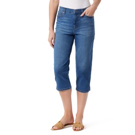 Gloria Vanderbilt Women's Amanda Capri with High Rise Straight Standard, Naples Whiskers