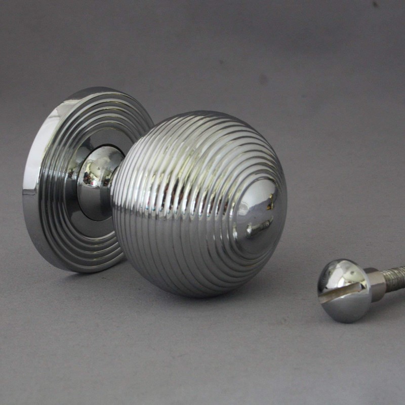 AWEHIRU Chrome Beehive Front Door Pull