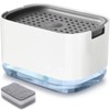 RUFCRIL Soap Pump Dispenser and Sponge Holder with Sponge, 10
