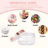 Dandat 24 Pcs 4 oz Plastic Jars with Lid and