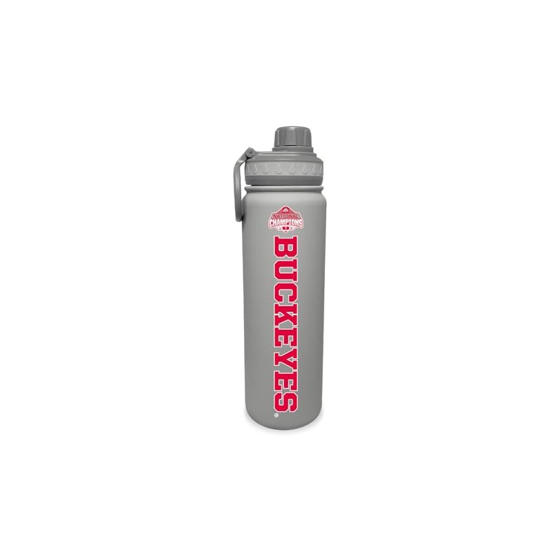 Ohio State National Champs 2024-24 oz. Stainless Steel Bottle -