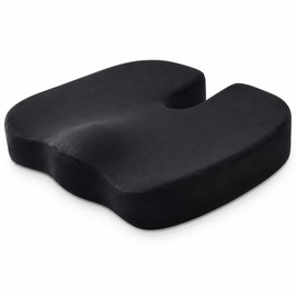 U-Shaped Memory Foam Seat Cushion – Non-Slip Coccyx & Hip Support Pad for Office Chairs, Cars, Wheelchairs & Travel