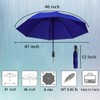 NOOFORMER Compact Reverse Folding Umbrella Automatic Windproof Travel Inverted Umbrellas