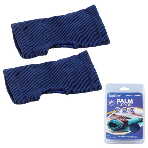 2 Palm Wrist Support Elastic Hand Band Brace Carpal Wrap