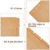 SUPERFINDINGS 30 Sheets 5 Index Dividers A6 Kraft Paper 6