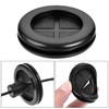 sourcing map Rubber Grommet Round Double-Sided Mount Dia 32 mm