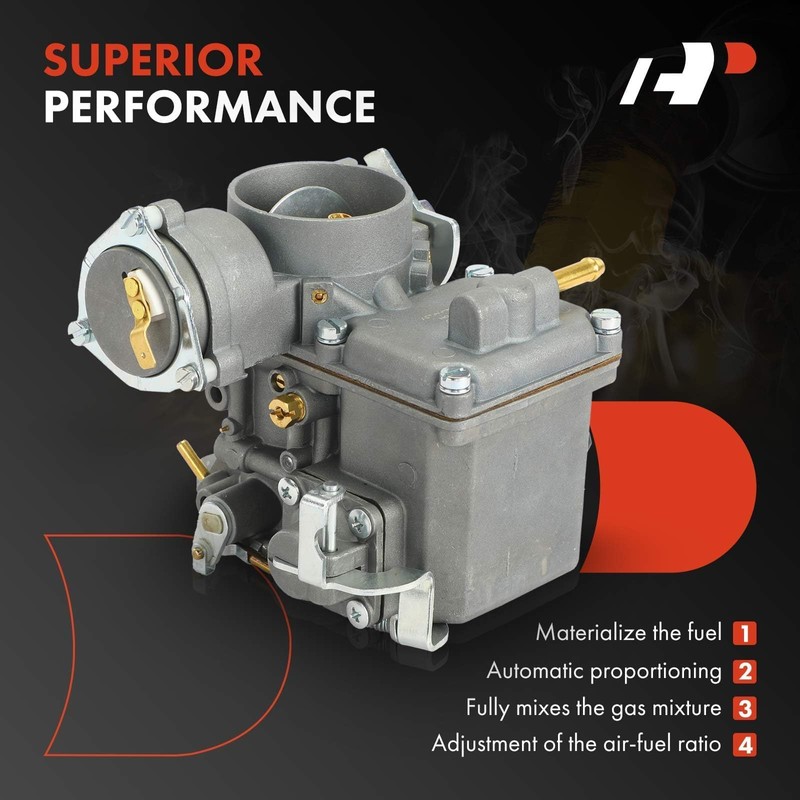 A-Premium 1 Barrel Carburetor Compatible with 1975-1982 Air-cooled Volkswagen Beetle