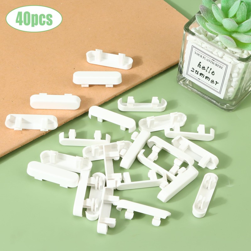 Pack of 40 Window Slot Caps, Drain Hole Covers, Water