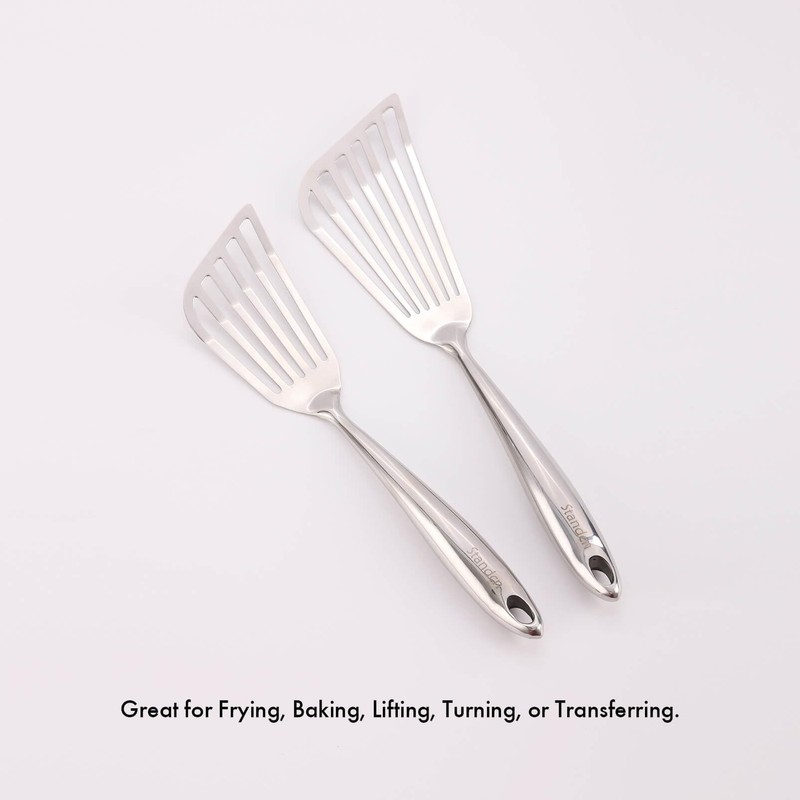 18/10 Stainless Steel Fish Spatula Set – 2 PCS All