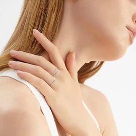 KAERUN 5 PCS 14K Gold Plated Gold Stacking Rings for Women Knuckle Rings Filled Fashion Plain Band Rings Thin Silver Comfort Fit Size 5 to 10