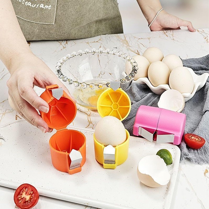 SSKHE 3 PCS Egg Cracker Tool, Egg Separator Tool Portable