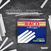 Baco | Caja de Gises Blancos Moldeados de 85 mm,