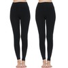 MANZI Women's 2 Pairs Super Opaque Soft Warm Fleece Tights