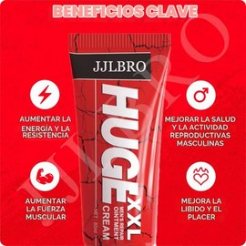 JJLBRO Crema Reparadora Para Hombres Huge Xxl Extra Strength Gel De Aumento Potente Para Un Tamao Mejorado, Mayor Grosor, Fuerza Y Rendimiento...     