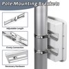 Flamorrow Pole Mounting Kits, 304 Stainless Steel 11.8" x 2"