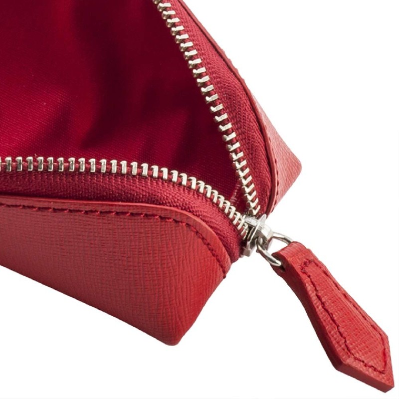SPAD Saffiano Pencil Case, Red