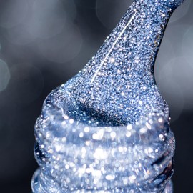 BURANO Reflective Glitter Gel Nail Polish, Grey Colors Gel Sparkly Diamond UV LED Gel Polish for Home DIY Manicure Nail Art Salon Using UV Lamp Required DG14