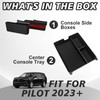 Muslogy For 2023+ Pilot Center Console Organizer & Shifter Storage
