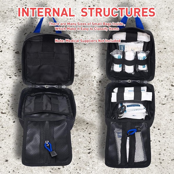 JUSPRO Medical MOLLE Tactical Bag, EMT First Aid IFAK Rip-Away