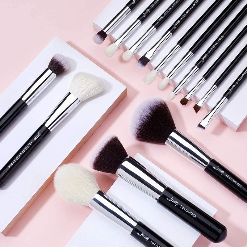 Jessup Beauty Makeup Brush Set Cosmetic Make-Up 15 Pieces Eye
