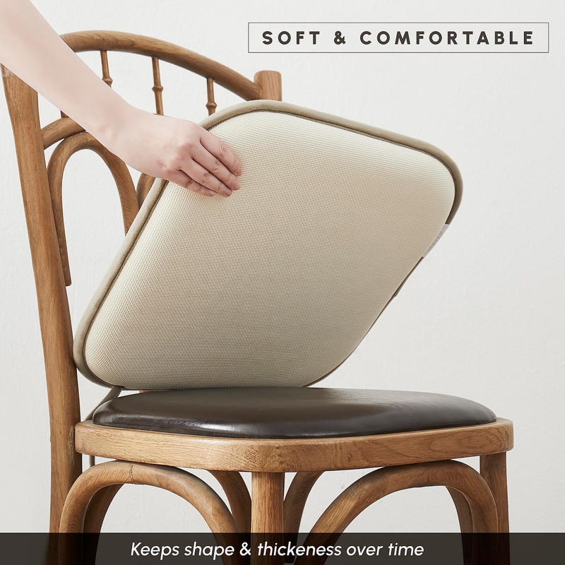 Elegant Comfort 8 Pack Chair Cushion Covers - Skid-Proof Rubber