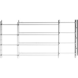 KNAPE & VOGT MFG CO 4 Bar # 1134 Adjustable Swing Open 24"-42" Window Security Guard - Pack of 1