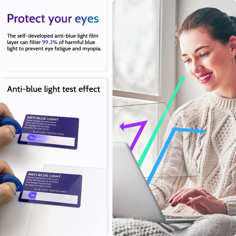 Peslv 3-Pack Anti Blue Light Screen Protector for MacBook Air