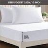 Apex Furnishings Fitted Sheet Double, White - Brushed Microfiber Plain