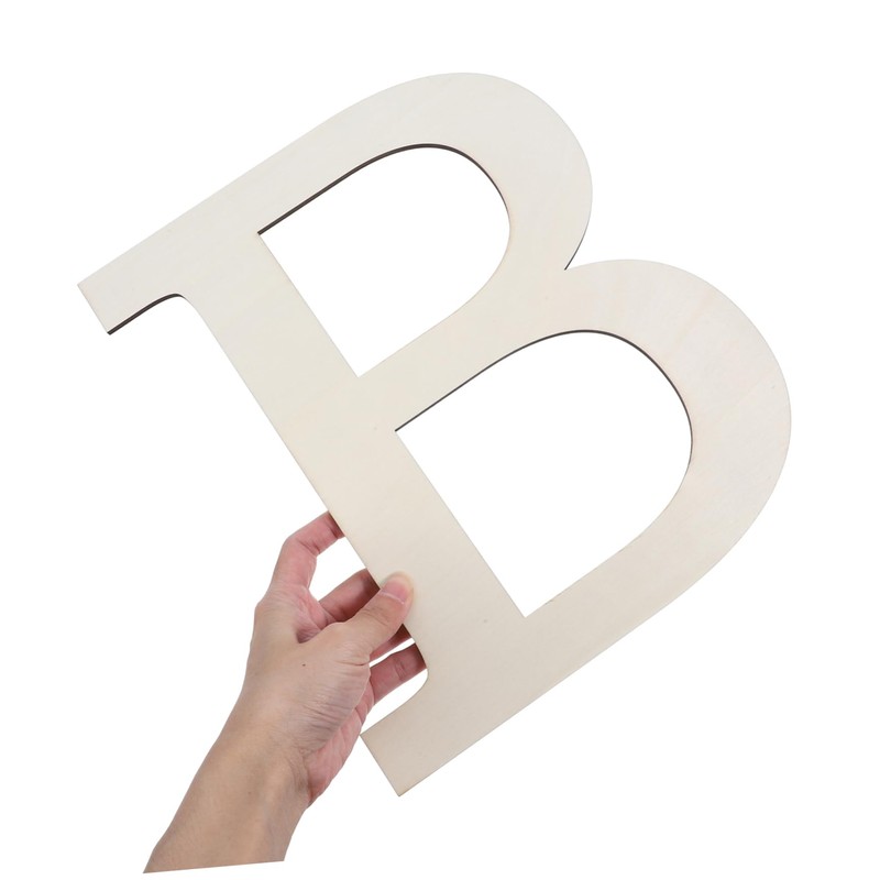 Operitacx Wooden Alphabet Letters Set Large Unfinished Letters for Wall