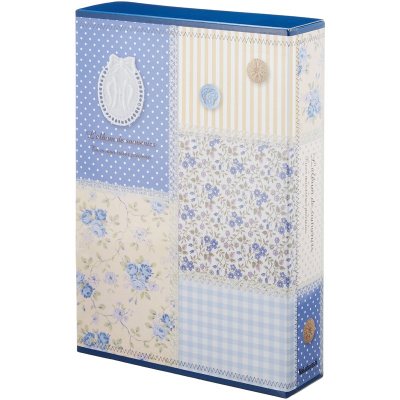 Nakabayashi 5PL-270-31-B Pocket Album, Patchwork, Blue