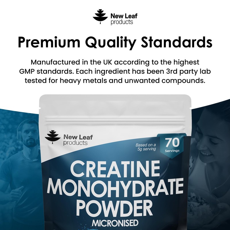 Creatine Monohydrate Powder 100% Pure Micronized Creatine - 350g Increased