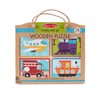 Melissa & Doug Natural Play Wooden Puzzle: Ready, Set, Go