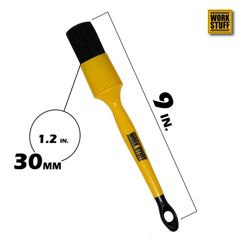 Work Stuff Juego de 4 cepillos para detallar, cerdas sintéticas,