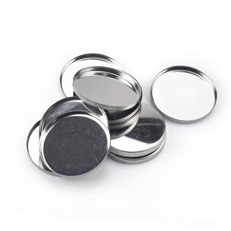 20 Pieces Empty Round Metal Tin Palette Pans Round Metal