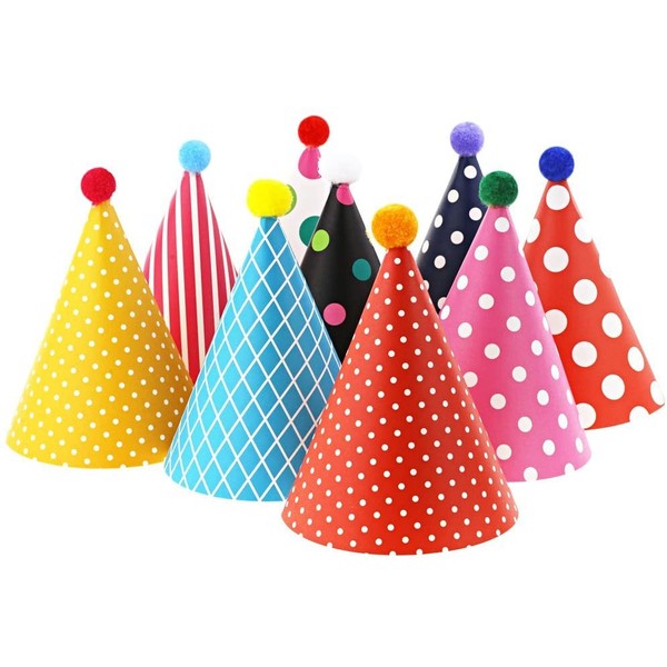 Vesil Kids Birthday Party Hats, Assorted