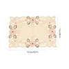 Cabilock 1 Set 2pcs Placemat Rose Gold Table Cloth Tablecloths