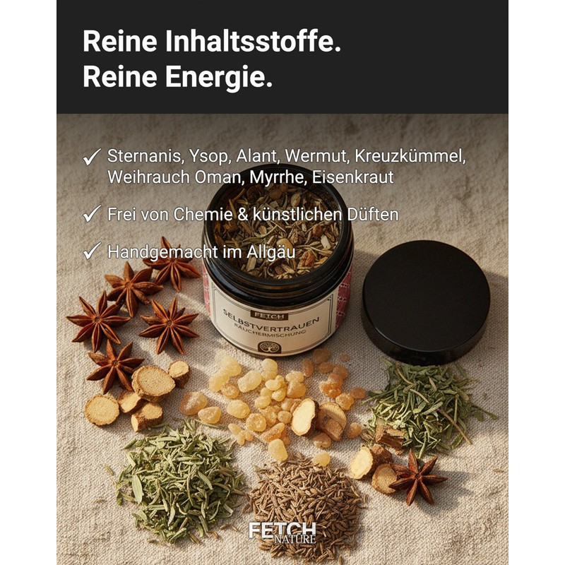 Self Confidence Incense Mix - with Star Anise, Hyssop &