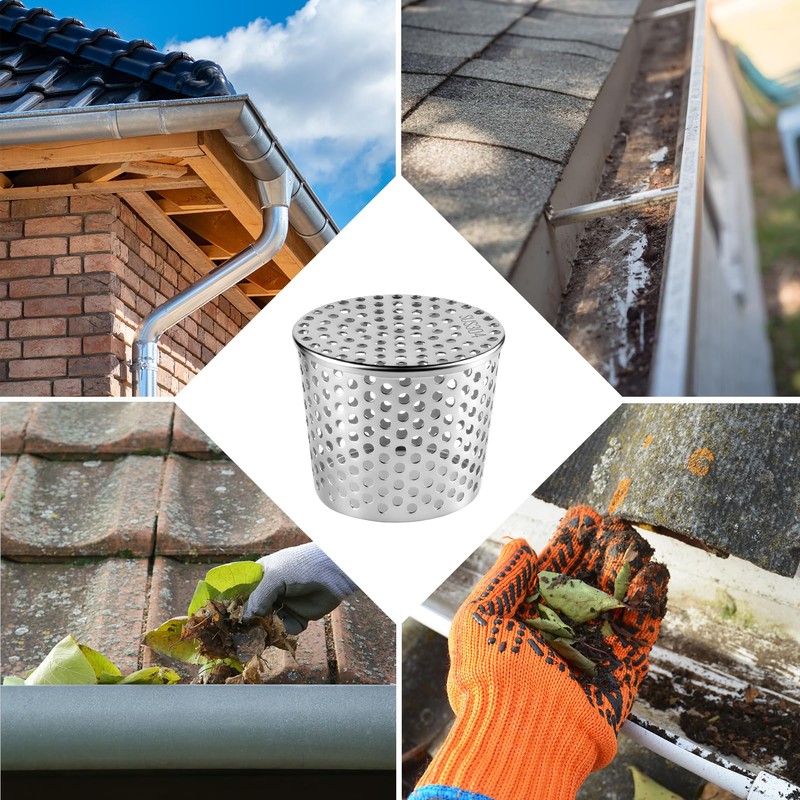 MOKIDO Downpipe Protection Stainless Steel 100 x 80 x 85