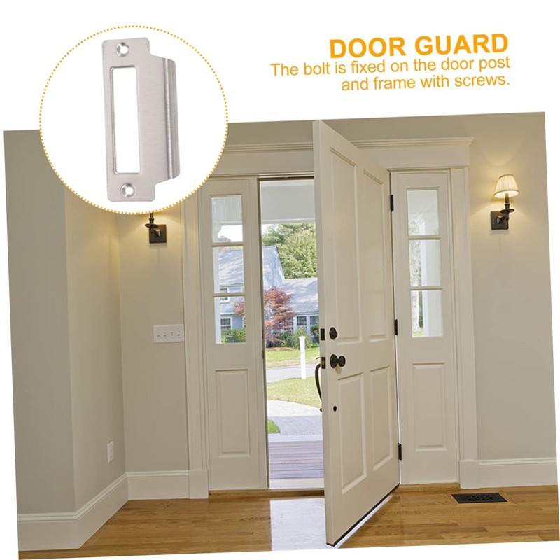 OSALADI Strike Plate 6pcs Door Hole Filler Cover Plate Door