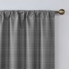 Sun Zero Crestwood Woven Plaid Thermal Total Blackout Back Tab