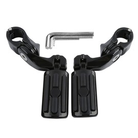 TCT-MOTORPARTS 1-1/4" 1.25" Motorcycle Highway Crash Bar Foot Pegs Fit For Harley Touring Road King Street Glide Electra Glide Sporster Dyna
