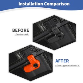 JOSHELA for Bronco Hardtop Roof Removal Switch Handle Trim Cover Fit for Ford Bronco 2021-Present 4DR Orange Interior Accessories