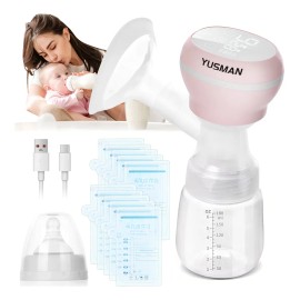 Extractor de Leche Eléctrico 3 Modos 9 Niveles Usb YUSMAN ML137 color Blanco