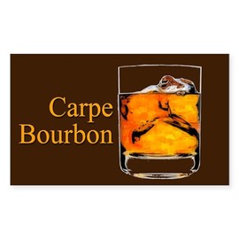 CafePress Carpe Bourbon Oval Rectangle Bumper Sticker Car Decal